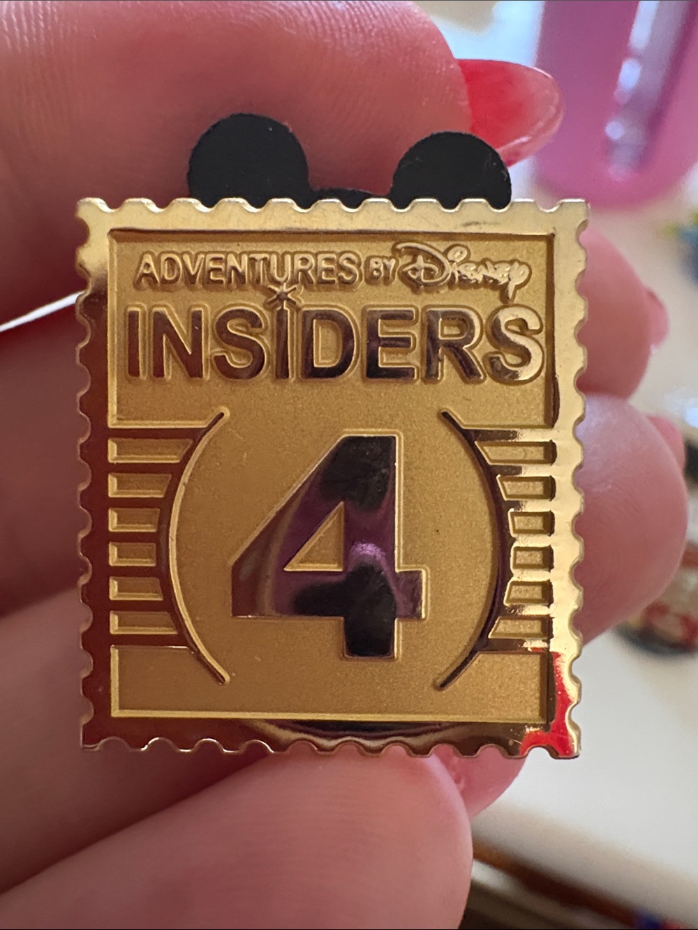 Adventures by Disney Gold and Black "Insiders 4" Pin